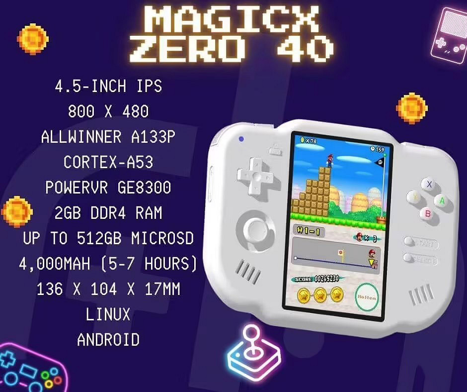 為模擬NDS遊戲而生！MagicX Zero 40掌機詳細參數公布