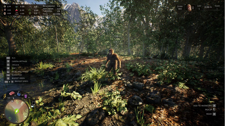 另類模擬器《大腳怪的生活》Demo上線!我尖叫!人尖叫