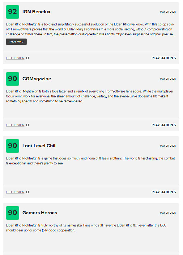 《艾爾登法環》新作M站78分:魂系老玩家不容錯過! 《艾爾登法環》新作M站78分:魂系老玩家不容錯過!