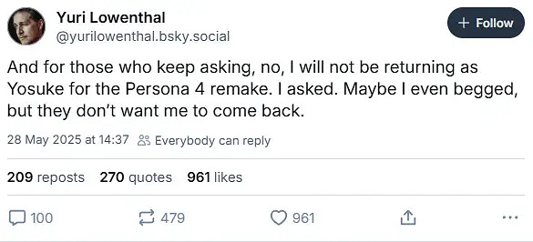 原配音無法回歸 《女神異聞錄4重製版》確認開發中 原配音無法回歸 《女神異聞錄4重製版》確認開發中