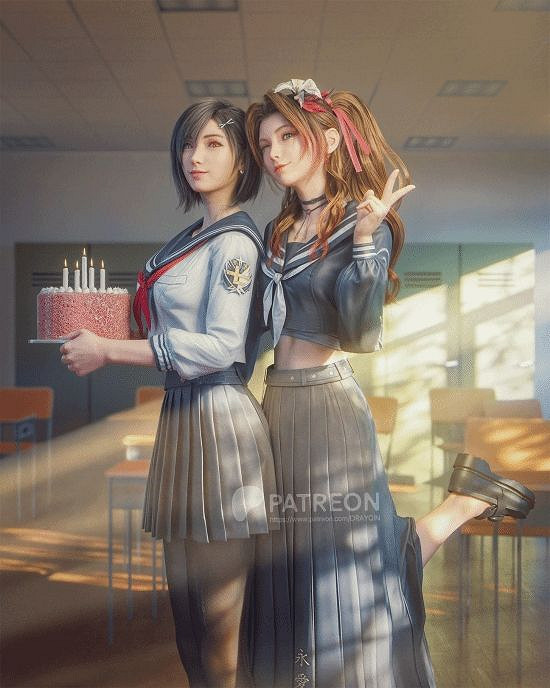 《最終幻想7RE》蒂法3D新圖：美腿玉足緊夾克勞德！