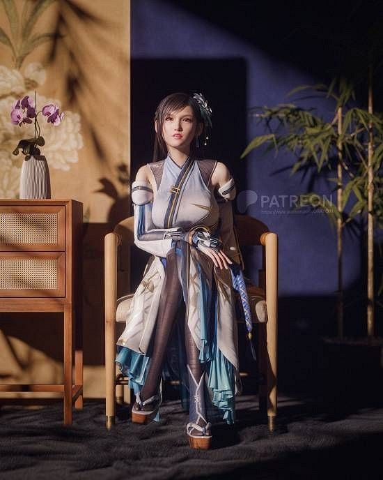 《最終幻想7RE》蒂法3D新圖：美腿玉足緊夾克勞德！