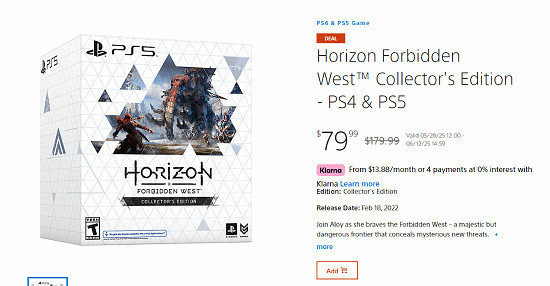 《地平線：西域禁地》典藏版超優惠：原價立減55%！