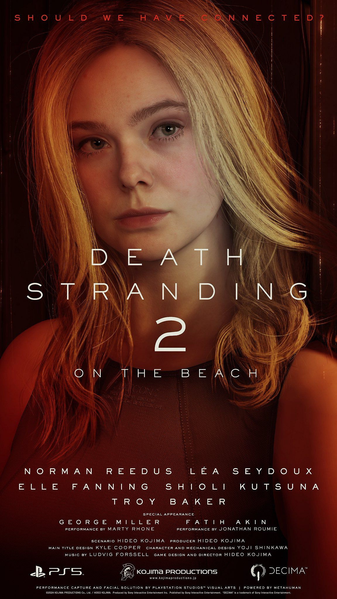 小島秀夫再曬《死亡擱淺2》角色海報：主要人物亮相！