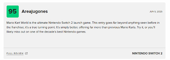 首發大作！《瑪利歐賽車：世界》4家媒體全部好評！