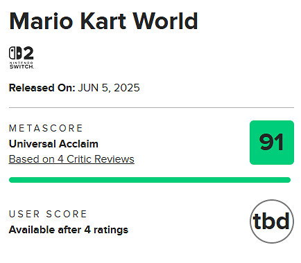 首發大作！《瑪利歐賽車：世界》4家媒體全部好評！