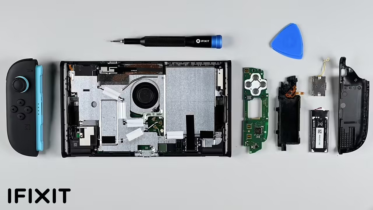 iFixit拆解Switch 2：可維修性3分!比Switch1更難維修