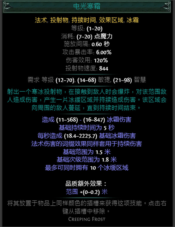 《流亡黯道》藍色主動寶石資料大全 《流亡黯道》藍色主動寶石資料大全