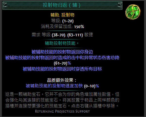 《流亡黯道》綠色輔助寶石資料大全 《流亡黯道》綠色輔助寶石資料大全