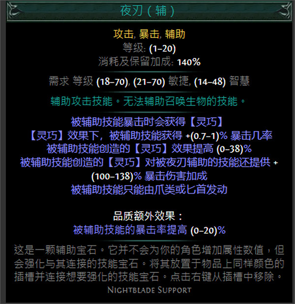 《流亡黯道》綠色輔助寶石資料大全 《流亡黯道》綠色輔助寶石資料大全