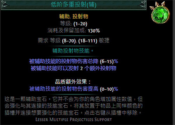 《流亡黯道》綠色輔助寶石資料大全 《流亡黯道》綠色輔助寶石資料大全
