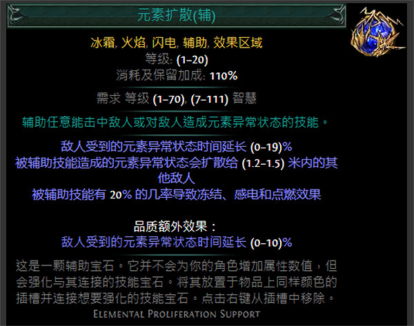 《流亡黯道》藍色輔助寶石資料大全 《流亡黯道》藍色輔助寶石資料大全