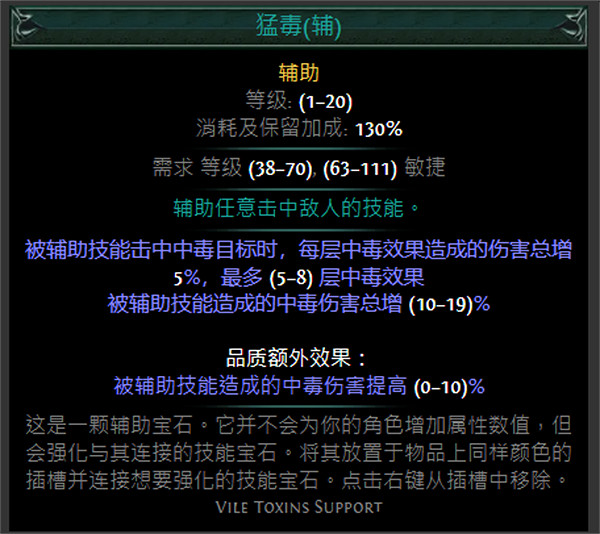《流亡黯道》綠色輔助寶石資料大全 《流亡黯道》綠色輔助寶石資料大全