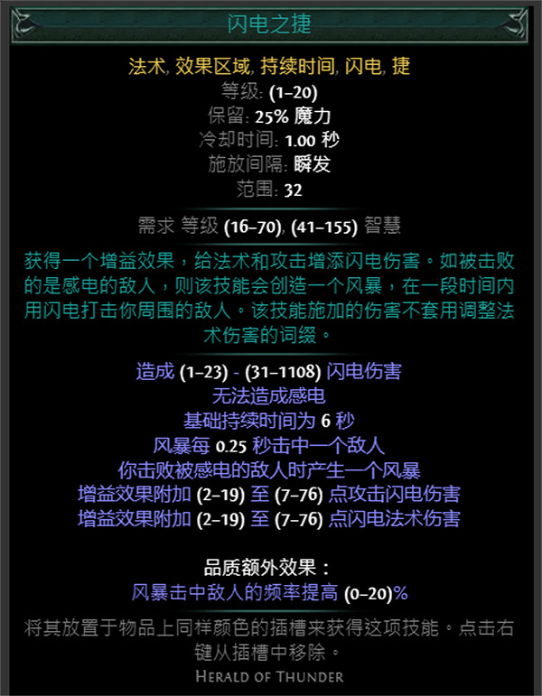 《流亡黯道》藍色主動寶石資料大全 《流亡黯道》藍色主動寶石資料大全