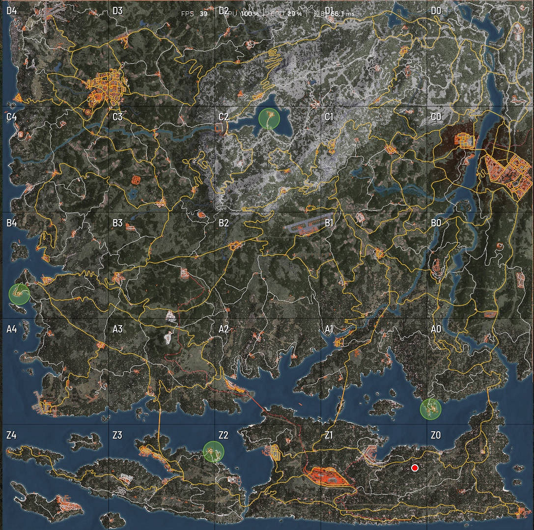 《scum》1.0地圖高清大圖介紹 《scum》1.0地圖高清大圖介紹