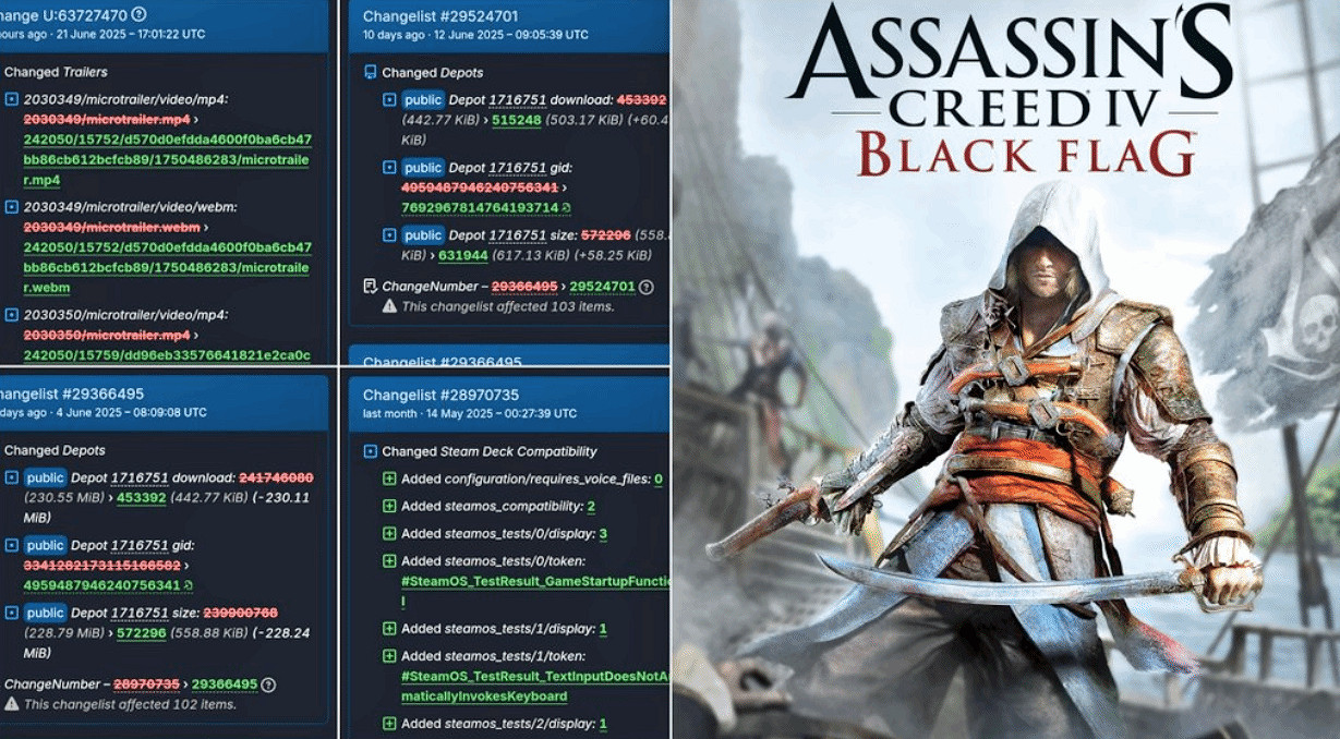 重製版要來了?《刺客教條4黑旗》Steam後台頻繁更新 重製版要來了?《刺客教條4黑旗》Steam後台頻繁更新
