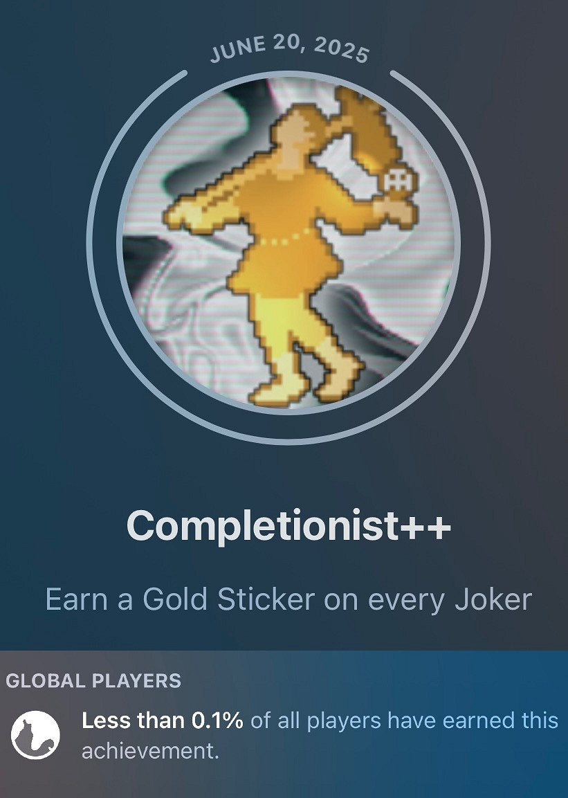 《小醜牌》製作人解鎖全成就!直言更新後將再度挑戰 《小醜牌》製作人解鎖全成就!直言更新後將再度挑戰