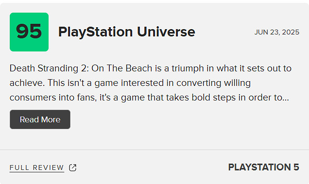 《死亡擱淺2》M站90分：小島秀夫業界巨匠的最好證明！