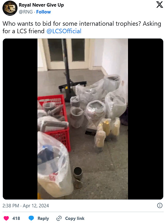 皇朝末日!《英雄聯盟》RNG被爆還有10億訴訟在路上! 皇朝末日!《英雄聯盟》RNG被爆還有10億訴訟在路上!