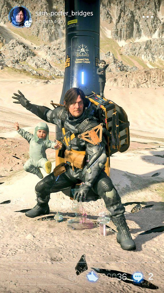 《死亡擱淺2》攝影美圖賞:山姆和小寶寶默契十足! 《死亡擱淺2》攝影美圖賞:山姆和小寶寶默契十足!