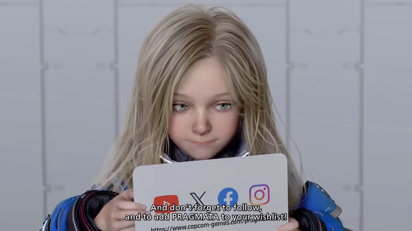 卡普空小蘿莉遊戲《PRAGMATA》遊戲玩法概覽預告片 卡普空小蘿莉遊戲《PRAGMATA》遊戲玩法概覽預告片