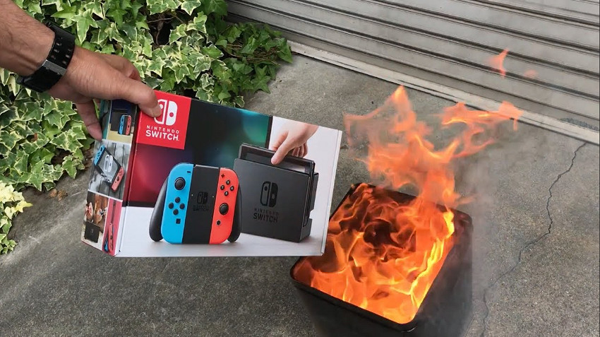 超越《博人傳》的不可燃物!Switch被火燒竟然還能玩 超越《博人傳》的不可燃物!Switch被火燒竟然還能玩