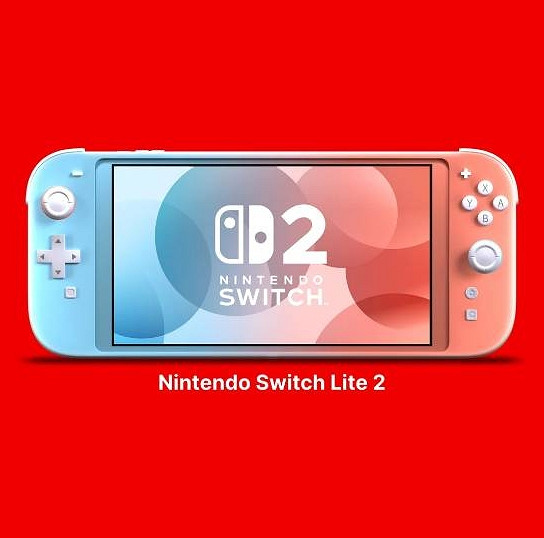 玩家自製Switch2 Lite概念圖！藍粉配色 機身更輕薄