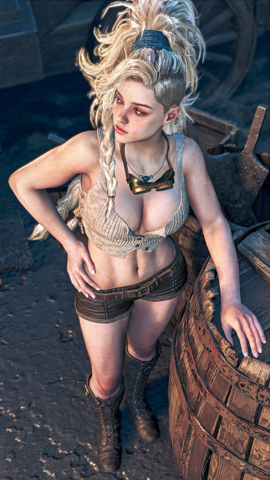 《怪獵：荒野》傑瑪最新拍照美圖：顏值與身材並存！