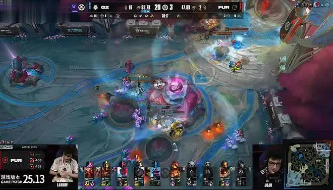 MSI首日開賽，G2頻繁求暫停，BUG多導致比賽時間長