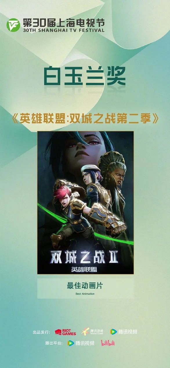 《英雄聯盟：奧術》第二季獲白玉蘭獎，引發轟動