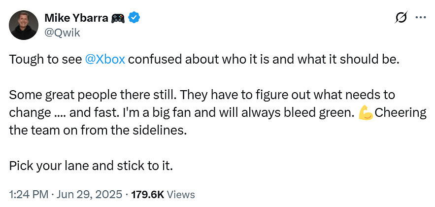 Xbox深陷定位迷局 前高層直言：已經“迷失自我”！