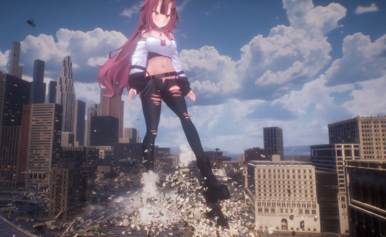 巨型美少女蹂躪城市?《Giantess Playground》開發中