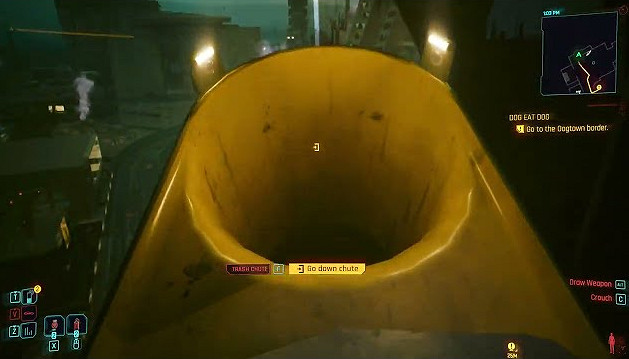 V墜落的速度是秒速5公分!《2077》垃圾滑道下樓MOD V墜落的速度是秒速5公分!《2077》垃圾滑道下樓MOD