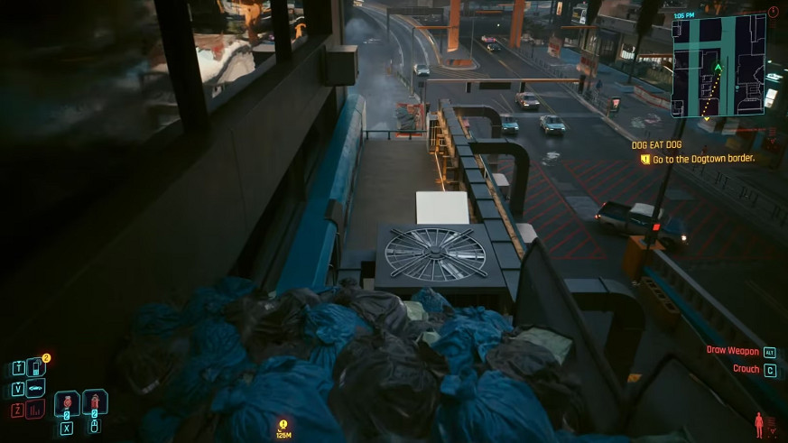 V墜落的速度是秒速5公分!《2077》垃圾滑道下樓MOD V墜落的速度是秒速5公分!《2077》垃圾滑道下樓MOD