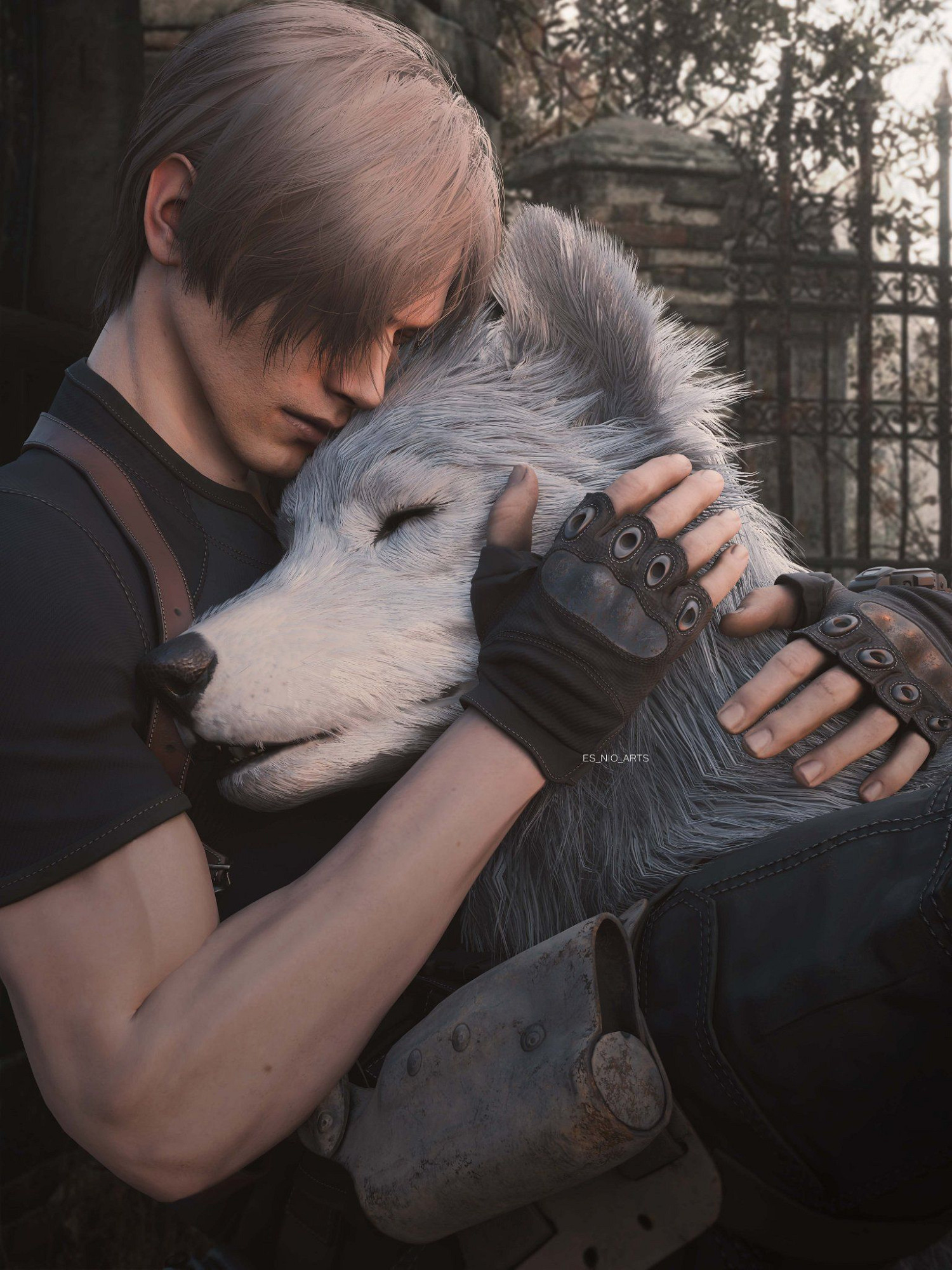 《惡靈古堡4》3D藝術圖賞：裡昂與王阿姨激情擁吻！