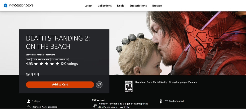 《死亡擱淺2》深受玩家喜愛 PSN評分4.93！穩居榜首