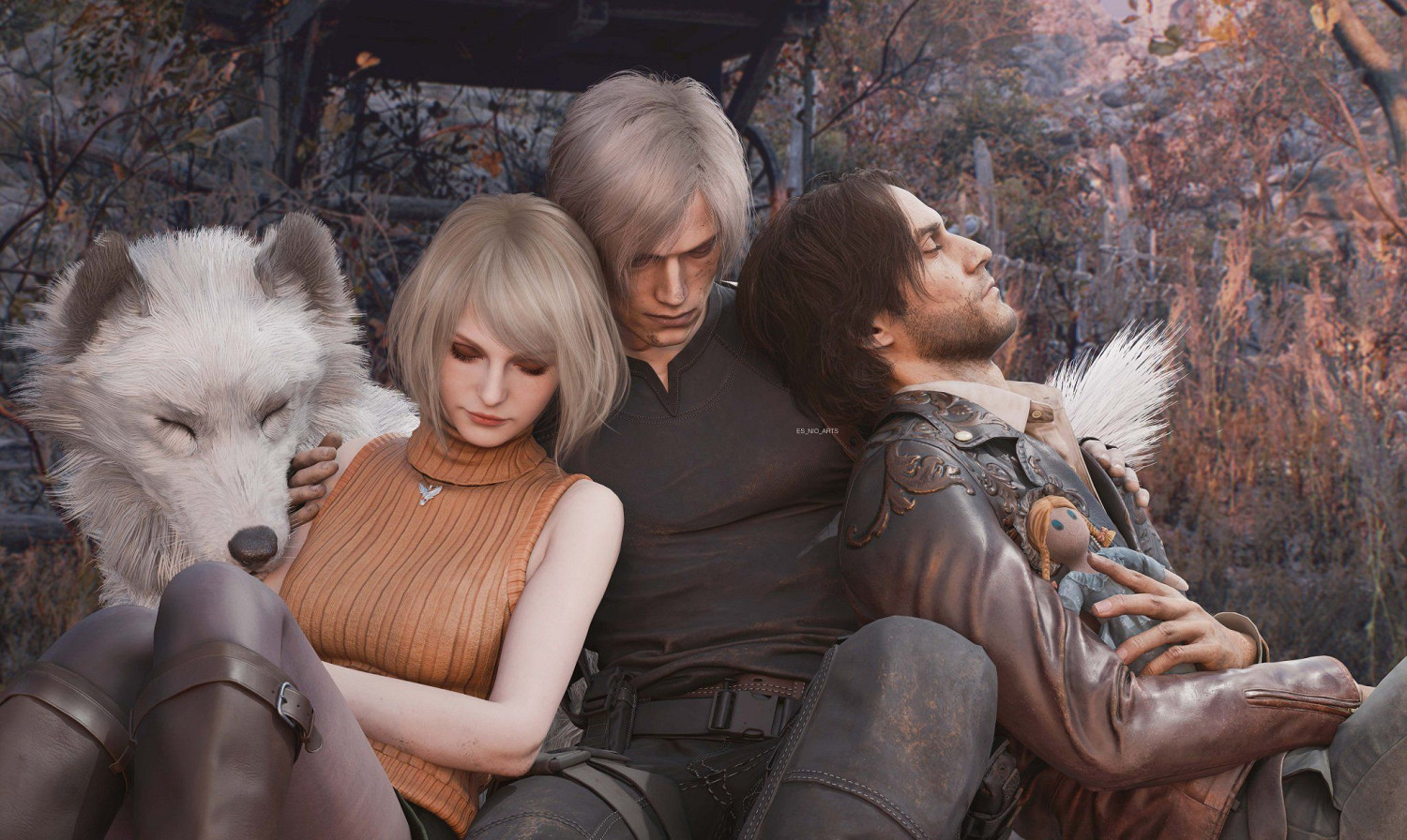 《惡靈古堡4》3D藝術圖賞：裡昂與王阿姨激情擁吻！