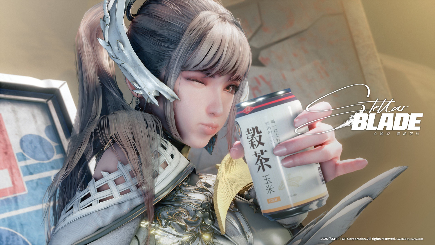 《劍星》官方分享全新4K壁紙:呆萌伊芙超愛喝飲料! 《劍星》官方分享全新4K壁紙:呆萌伊芙超愛喝飲料!