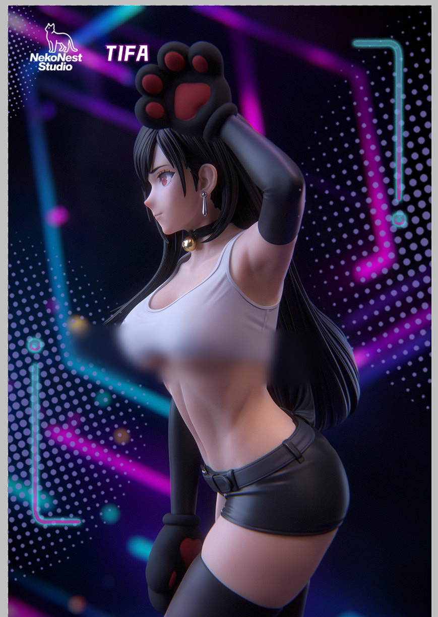 可愛又迷人!《最終幻想》貓娘版1/6蒂法雕像公布! 可愛又迷人!《最終幻想》貓娘版1/6蒂法雕像公布!