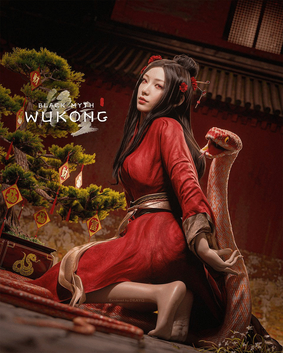 《黑神話》全新3D渲染圖賞:四妹半臥溪畔輕嗅白花! 《黑神話》全新3D渲染圖賞:四妹半臥溪畔輕嗅白花!