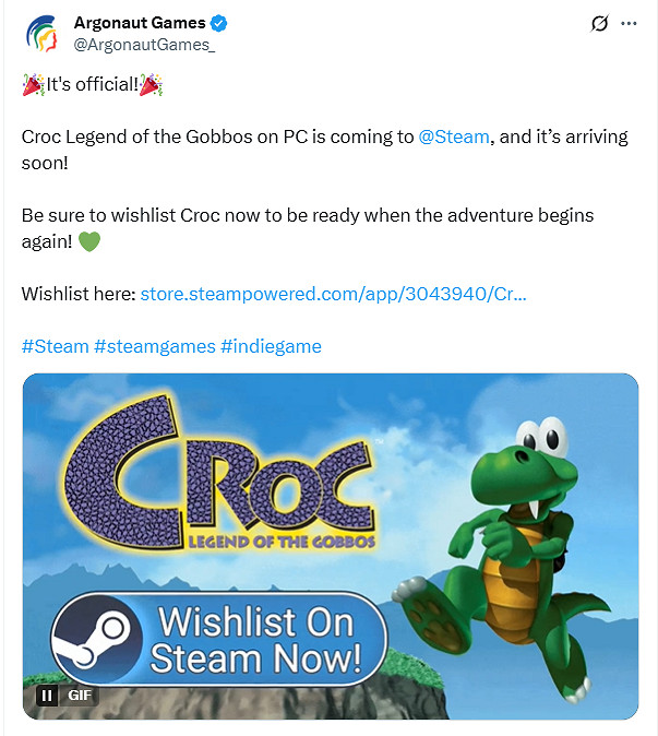 《小鱷鱷：哥布斯傳說》即將登陸Steam！新增多項改進