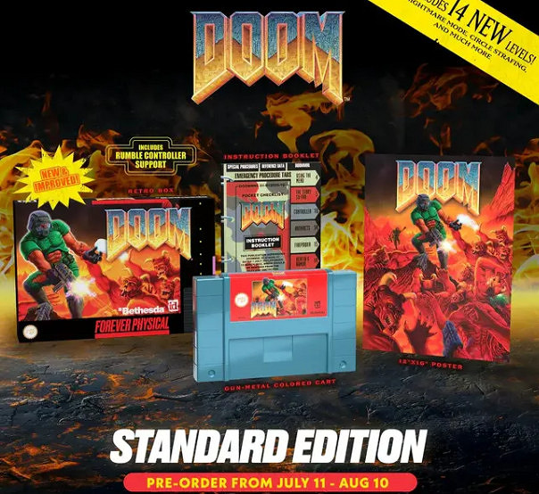 一代《毀滅戰士》超任復刻版預購將啟 功能大升級！