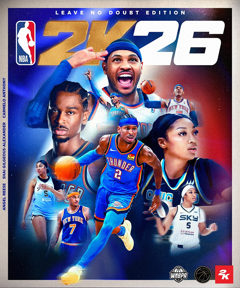 NBA2K26揭曉2025年常規賽總決賽等成員為封面運動員