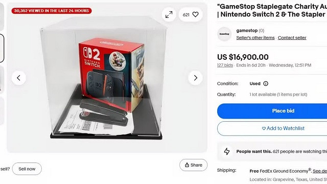 公關典範！GameStop慈善拍賣此前“犯事”的訂書機