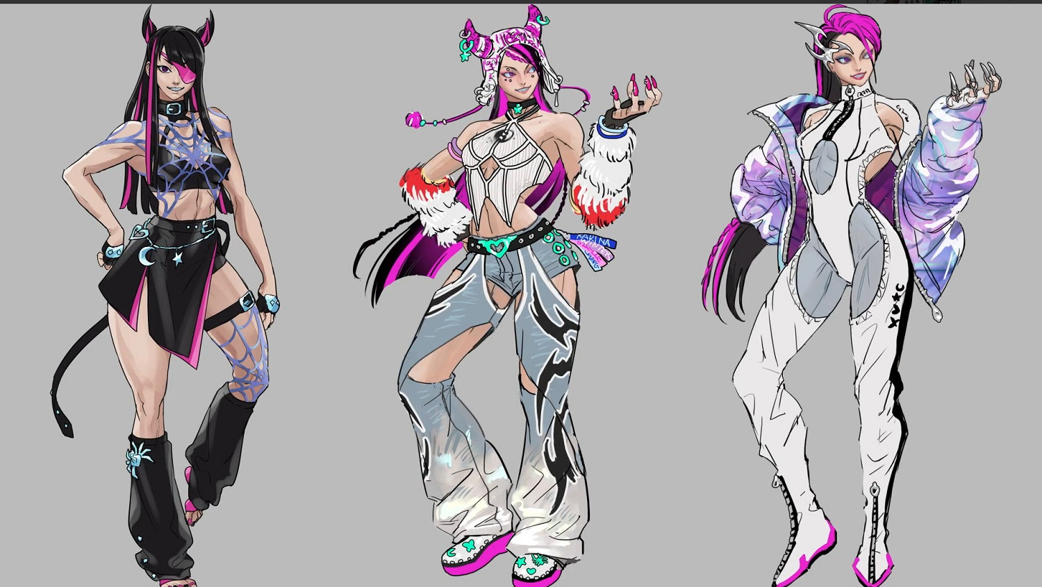 《快打旋風6》皮膚設計上演神鬼二象性 女團連動新皮暴雷