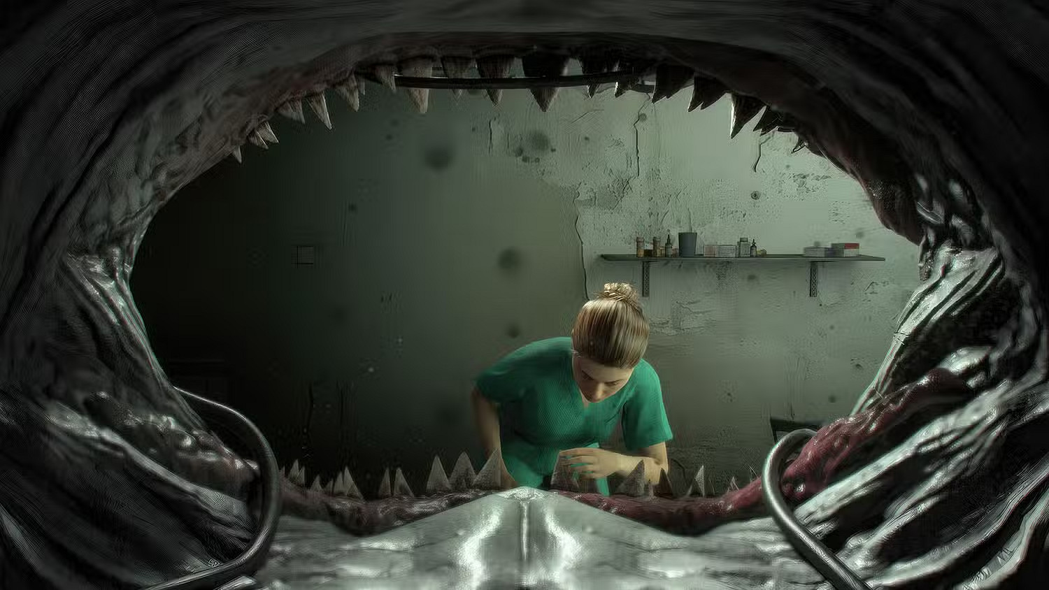 奇葩新遊驚現！玩家要在陰暗的診所裡扮演鯊魚牙醫?