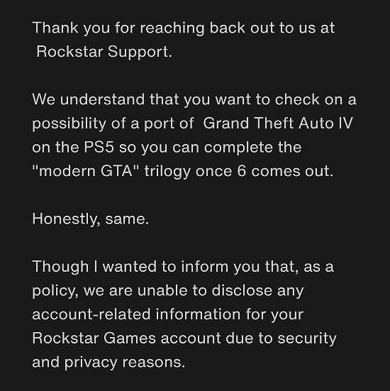 《GTA4》重製沒戲了？玩家問客服 客服表示也想玩！