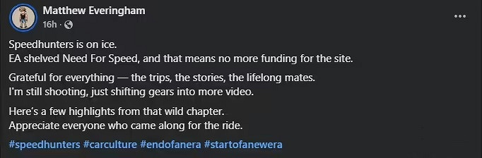 EA 據傳擱置《極速快感》,集中資源押寶《戰地 6》! EA 據傳擱置《極速快感》,集中資源押寶《戰地 6》!
