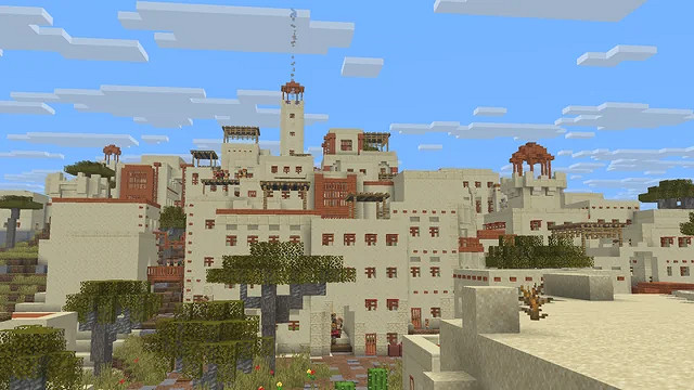 黃沙之上的奇蹟！MC玩家耗時百日打造震撼沙漠城鎮群