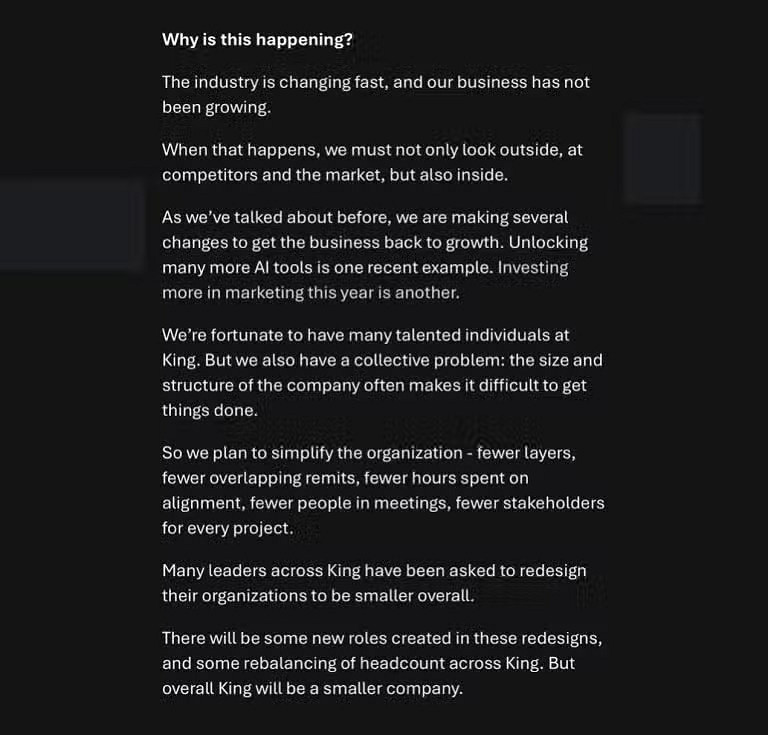 前King與Xbox開發者曝料:裁撤的職位將由AI接替! 前King與Xbox開發者曝料:裁撤的職位將由AI接替!